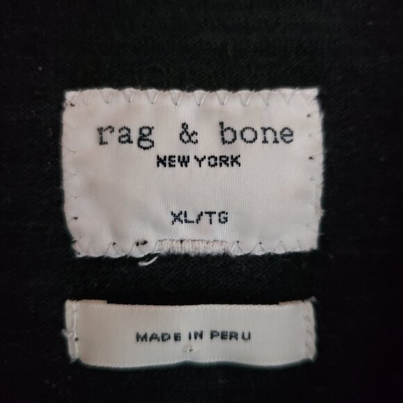 Men's Rag & Bone Black Polo Shirt - Picture 2 of 9